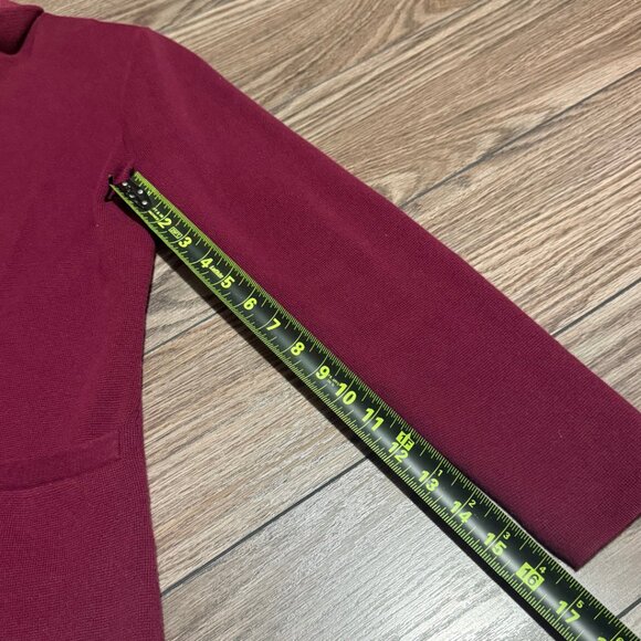 J.Crew Cotton Preppy Schoolboy Sweater Blazer – Size XS Burgundy Red - Picture 6 of 7